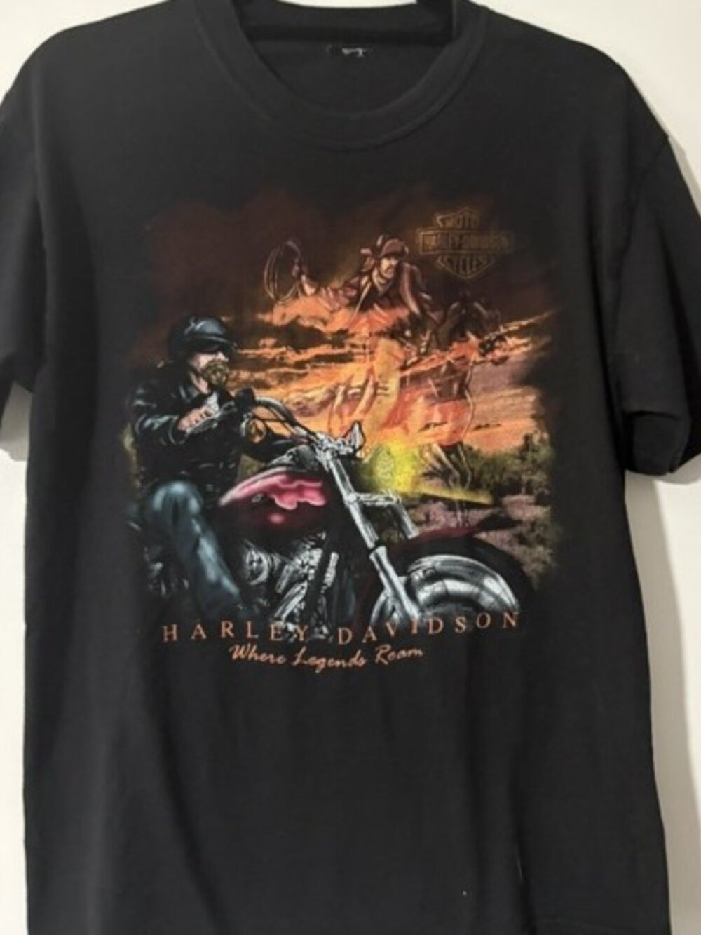 Vintage Harley Davidson" Where Legends Roam" T shirt